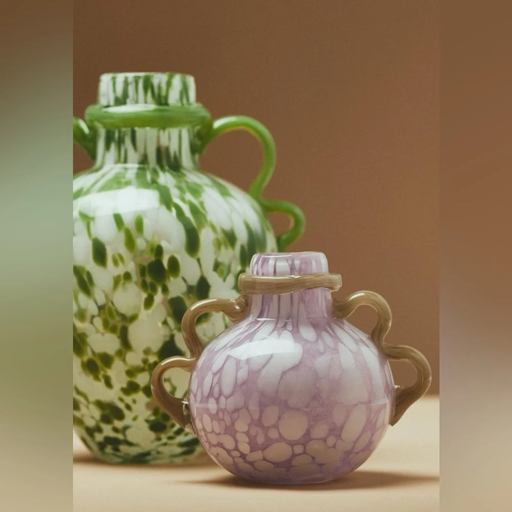 Anthropologie Milou Glass Vase Pink